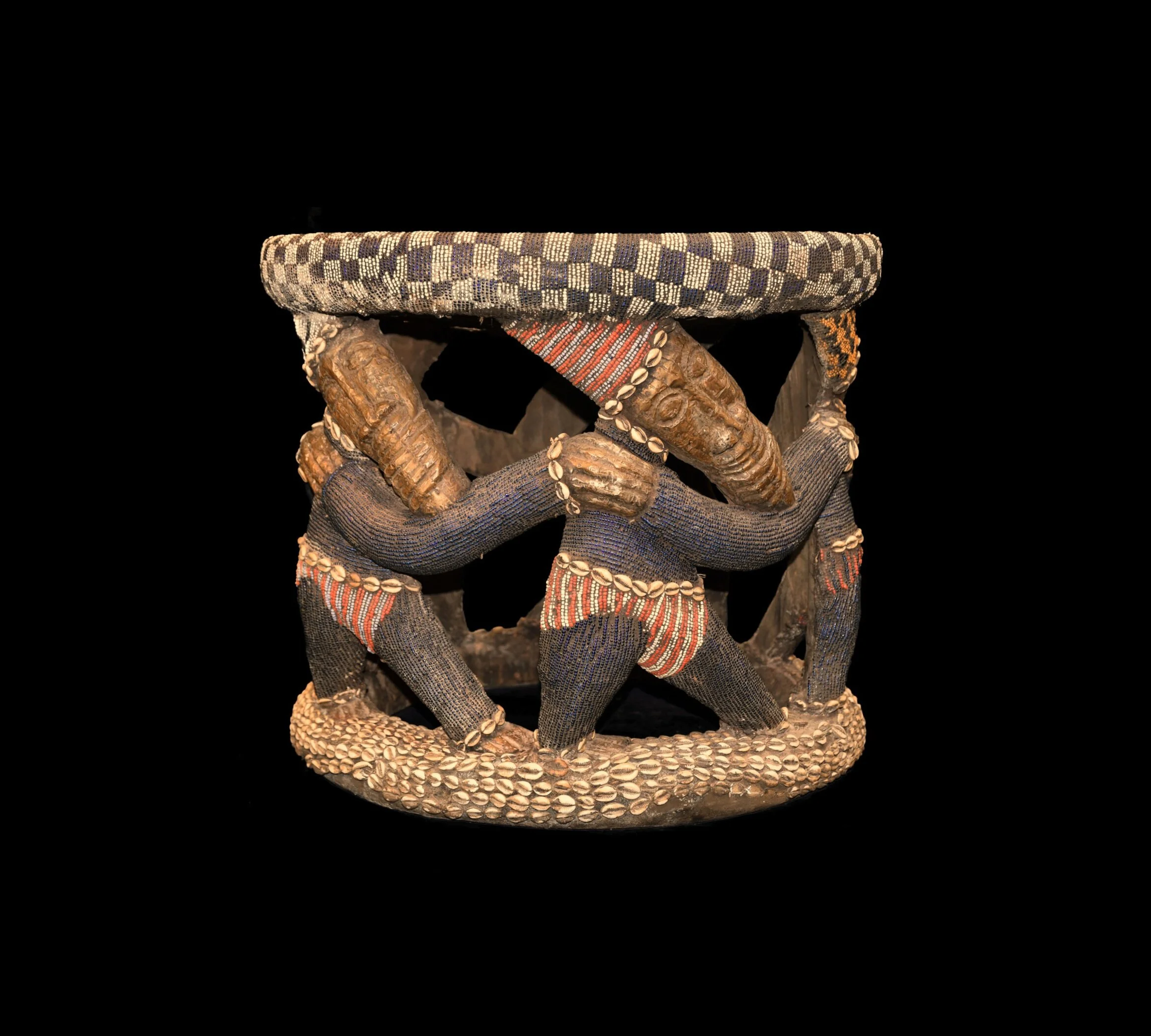 Madou-Yenou Beaded and Wooden Thrones — THE BAMOUN COLLECTION